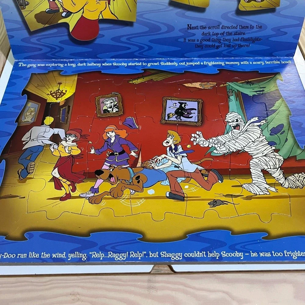 Scooby Doo Mystery Puzzle‎ Party 6 Big Puzzles Pages Hanna Barbara Shaggy  Velma